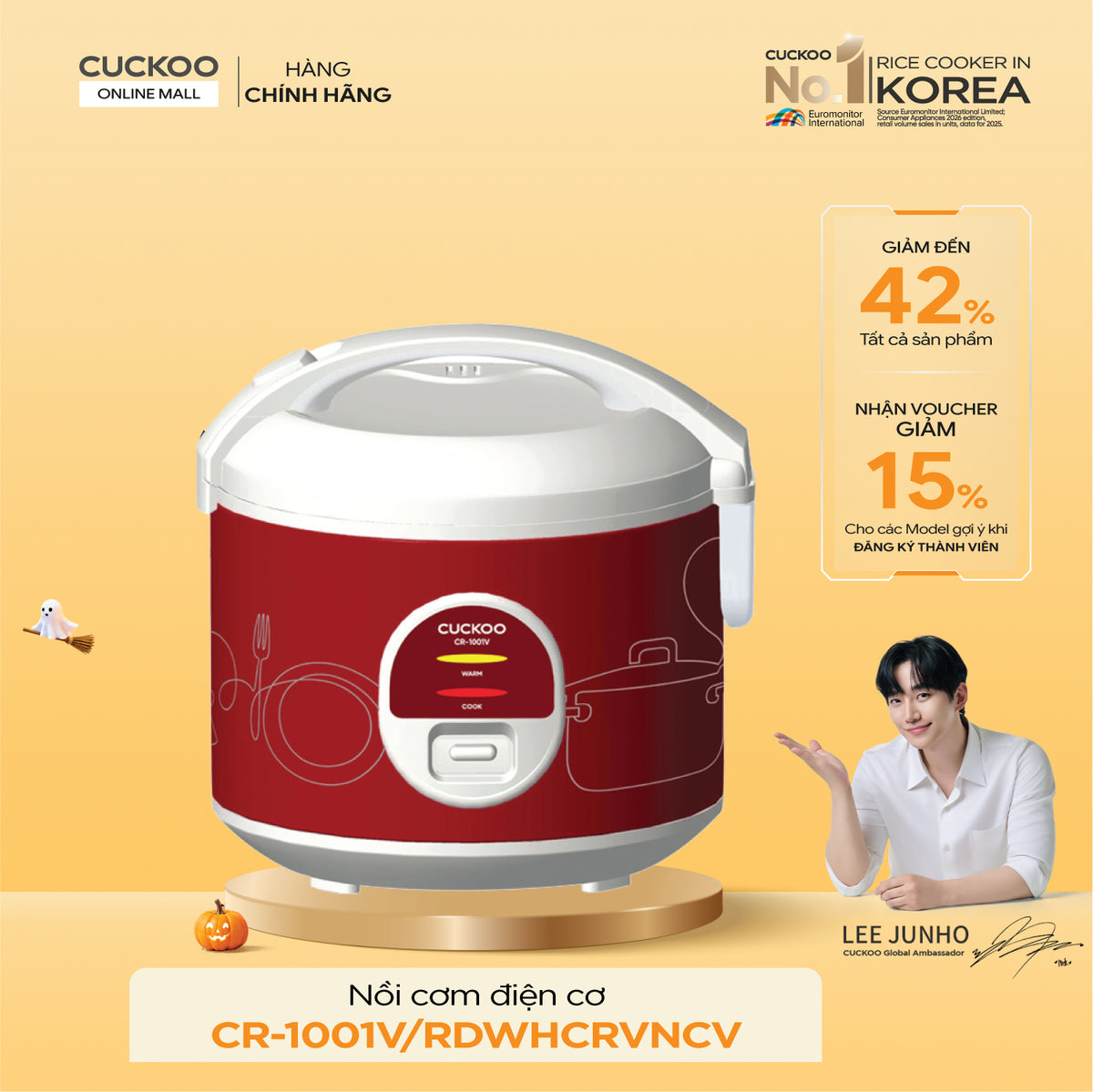 Cuckoo CR-1001V/RDWHCRVNCV Rice Cooker