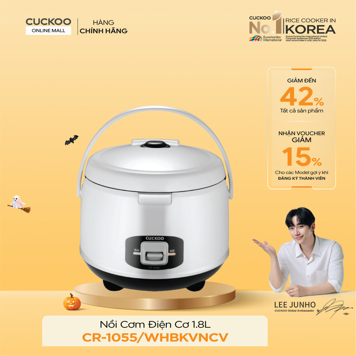 Cuckoo CR-1055/WHBKVNCV Mechanical Rice Cooker