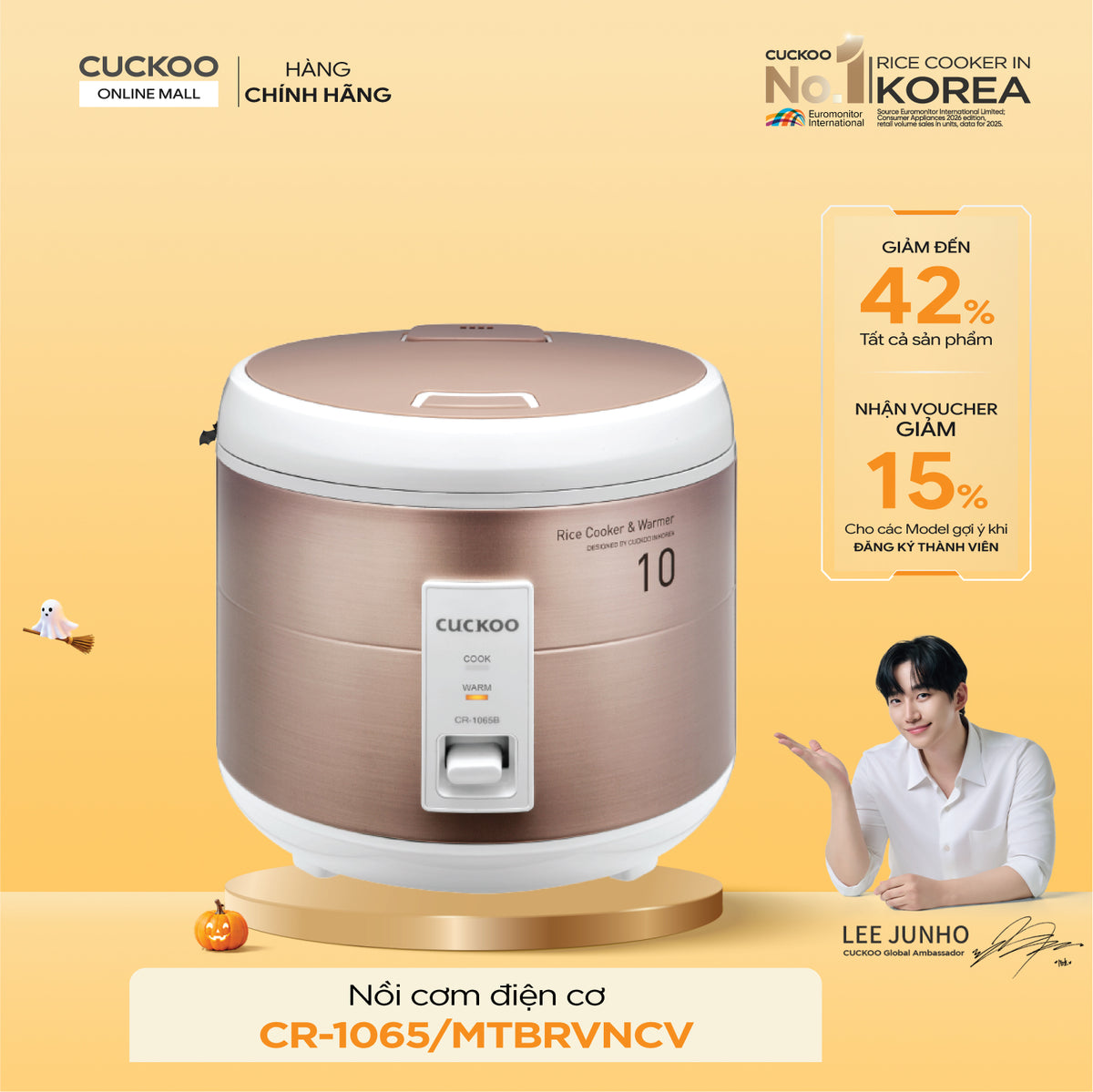 Nồi Cơm Điện Cuckoo CR-1065/MTBRVNCV