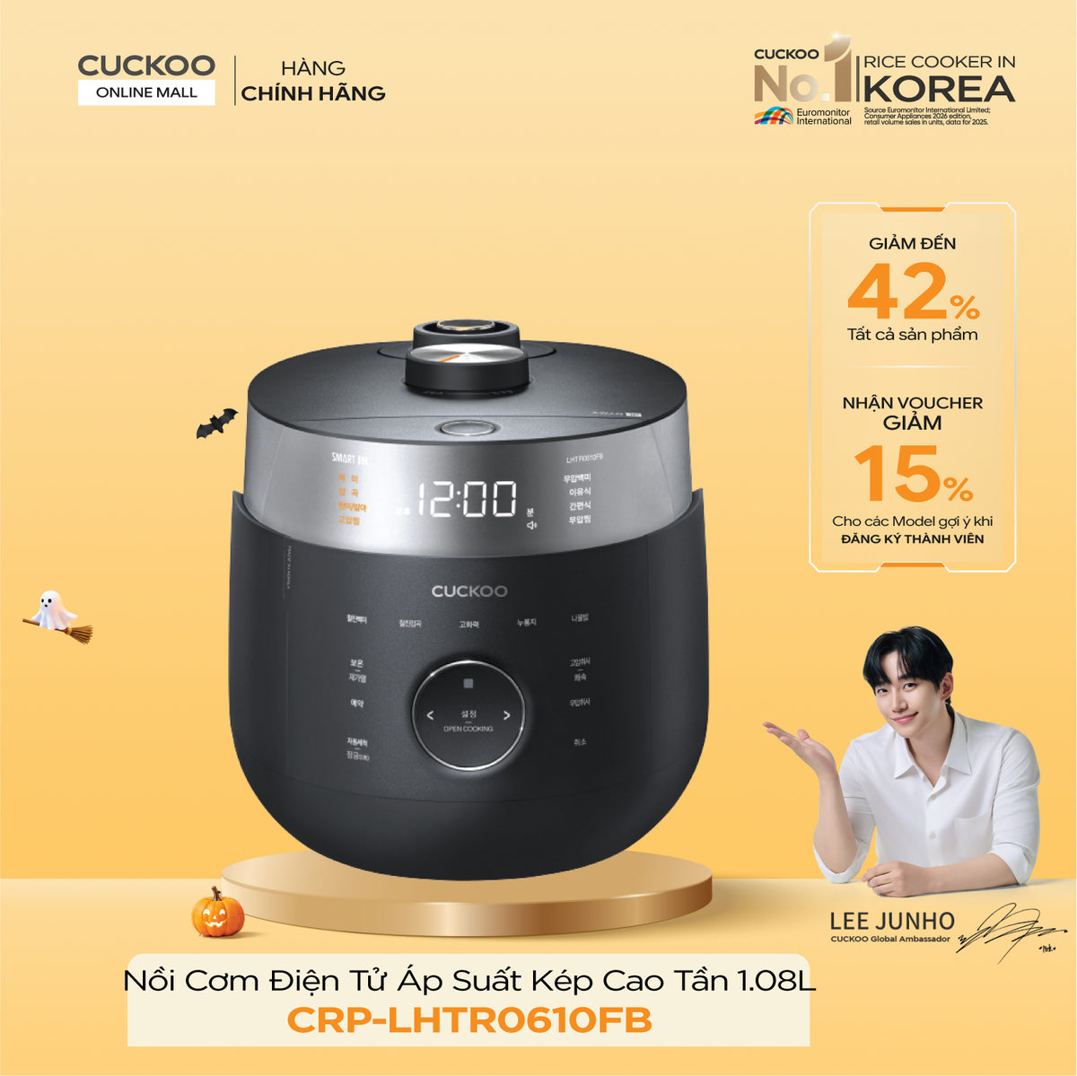 Cuckoo CRP-LHTR0610FB Twin Pressure Induction Heating Rice Cooker