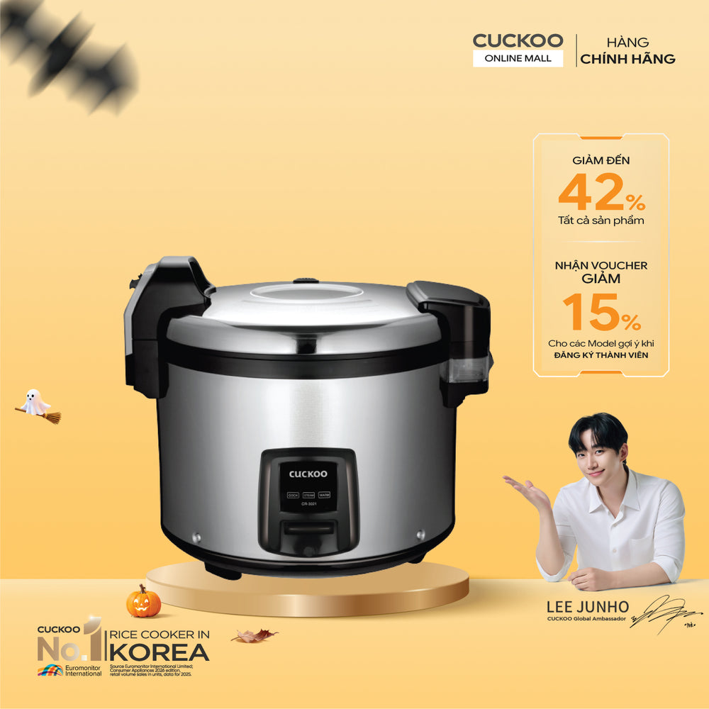 Nồi Cơm Điện Công Nghiệp Cuckoo CR-3021/BKSTVNCV