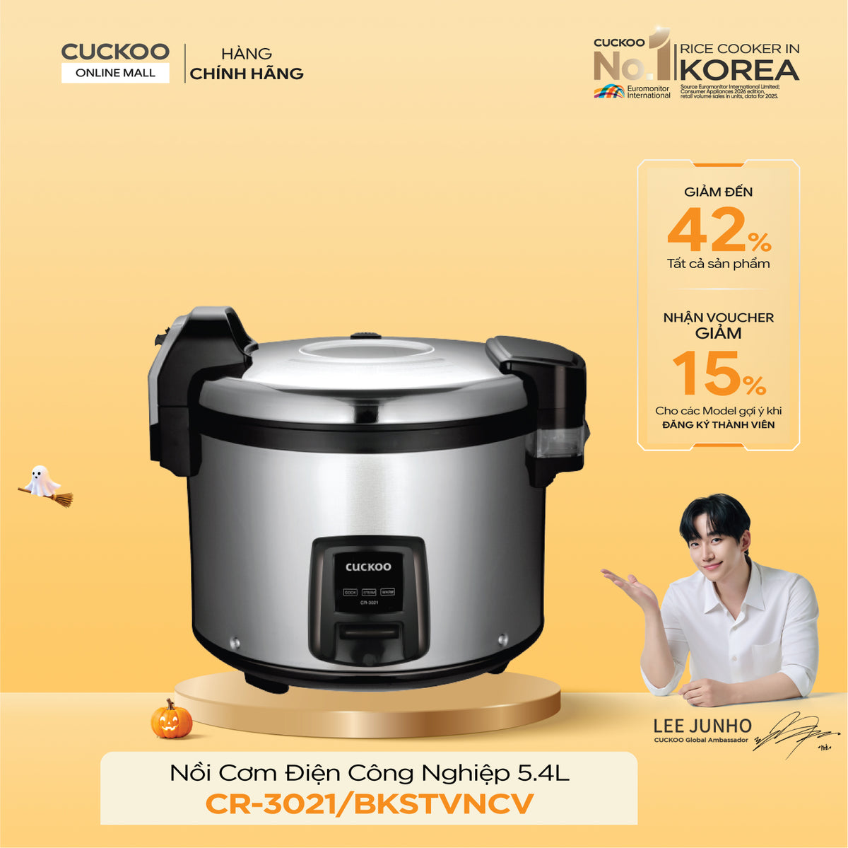 Cuckoo CR-3021/BKSTVNCV Commercial Rice Cooker