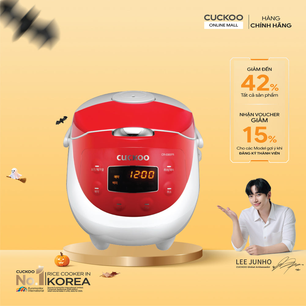 Nồi Cơm Điện Tử Cuckoo CR-0365F/RDWHVNCV