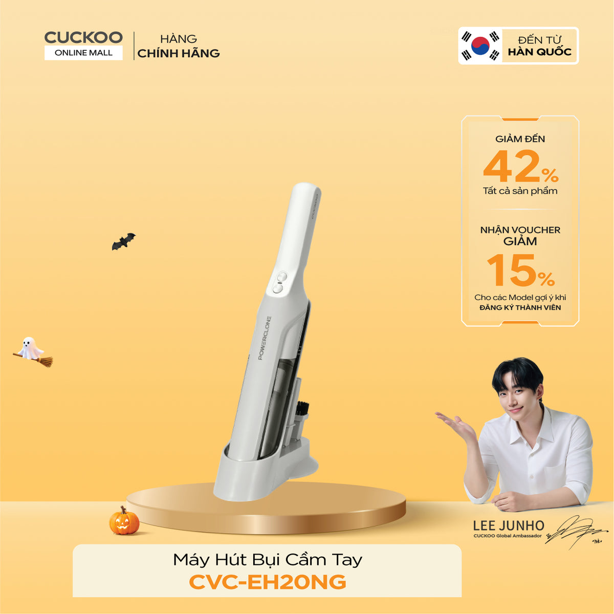 Máy Hút Bụi Cầm Tay Cuckoo CVC-EH20NG