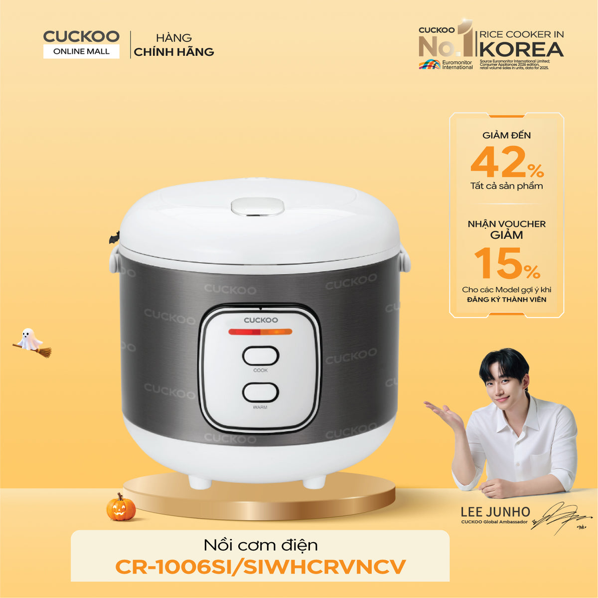Nồi Cơm Điện Cuckoo CR-1006/SIWHCRVNCV