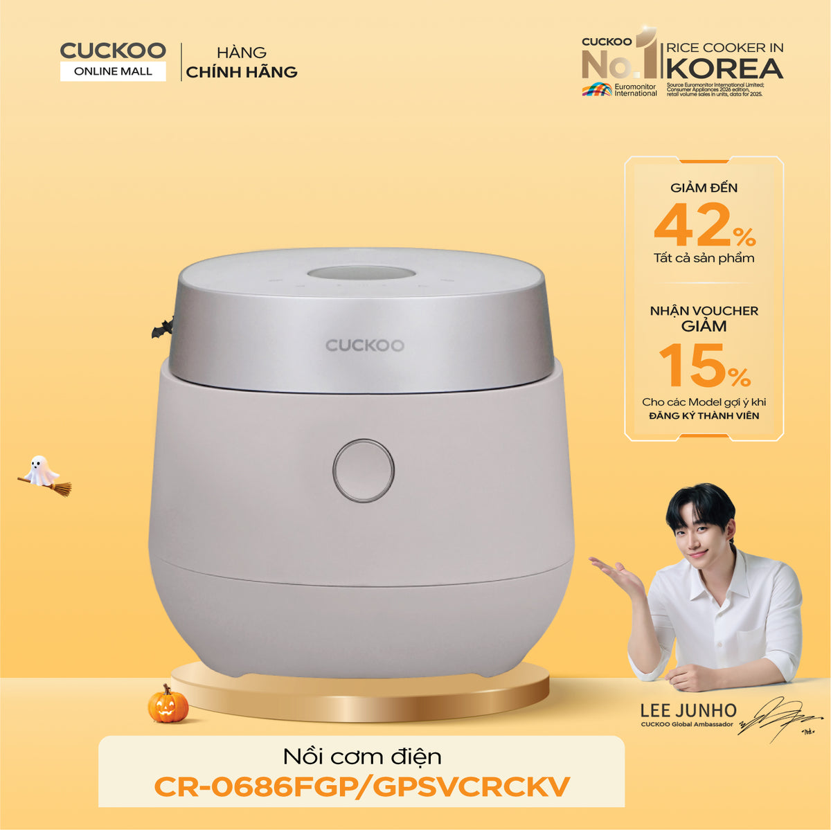 Nồi Cơm Điện Tử Cuckoo CR-0686FGP/GPSVCRCKV