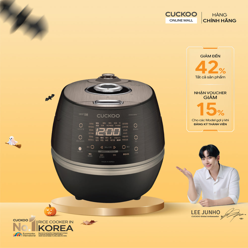 Nồi Cơm Điện Tử Áp Suất Cao Tần Cuckoo CRP-CHAS109FB