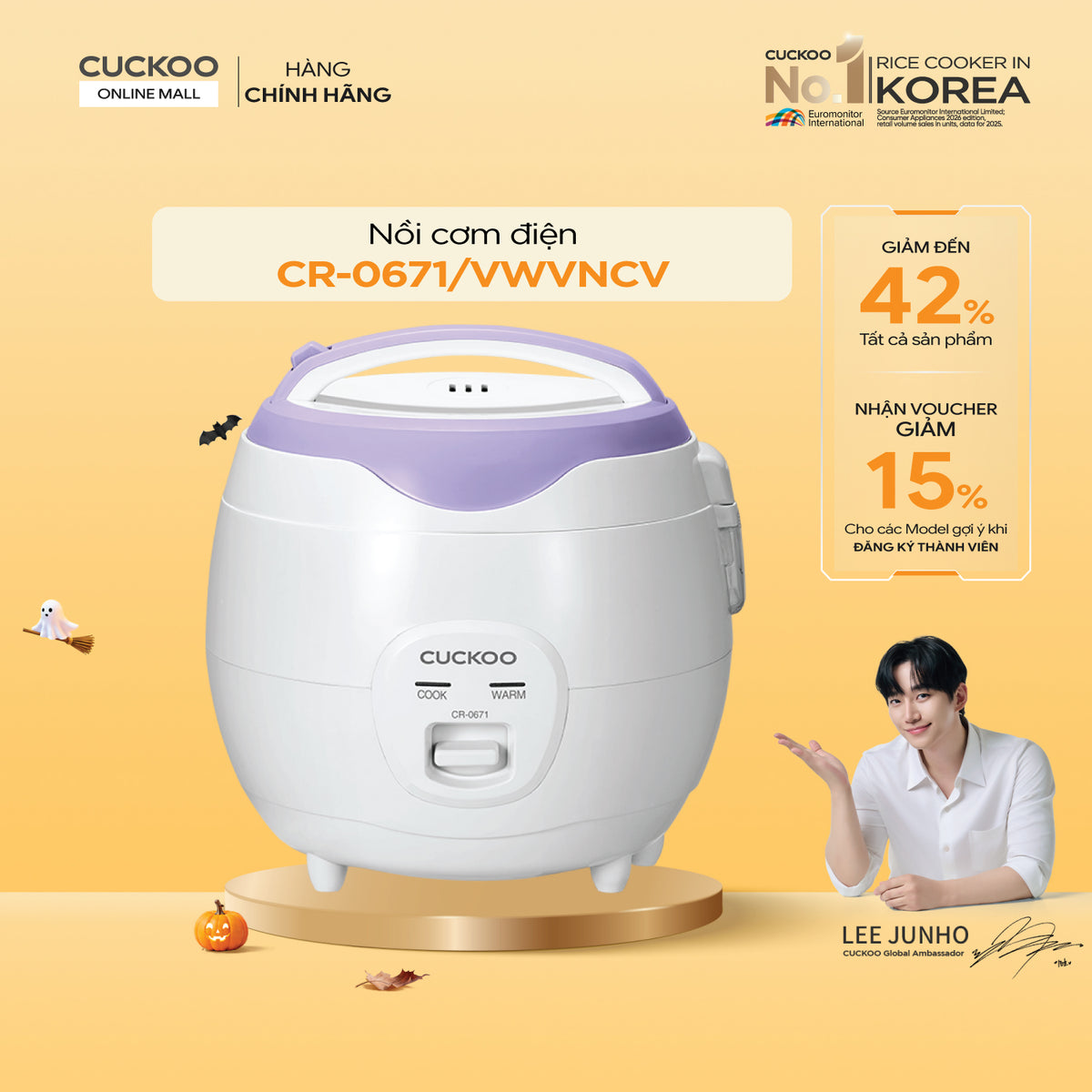 CR-0671/VWVNCV Nồi Cơm Điện Cuckoo