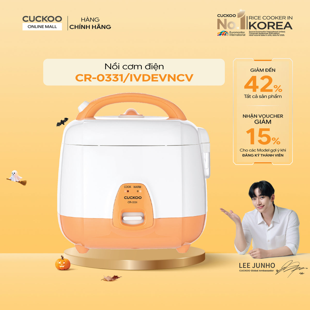 CR-0331/IVDEVNCV Nồi Cơm Điện Cuckoo