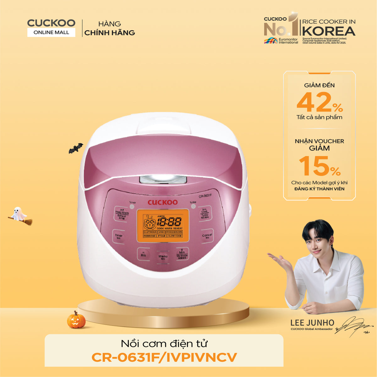 Nồi Cơm Điện Tử Cuckoo CR-0631F/IVPIVNCV