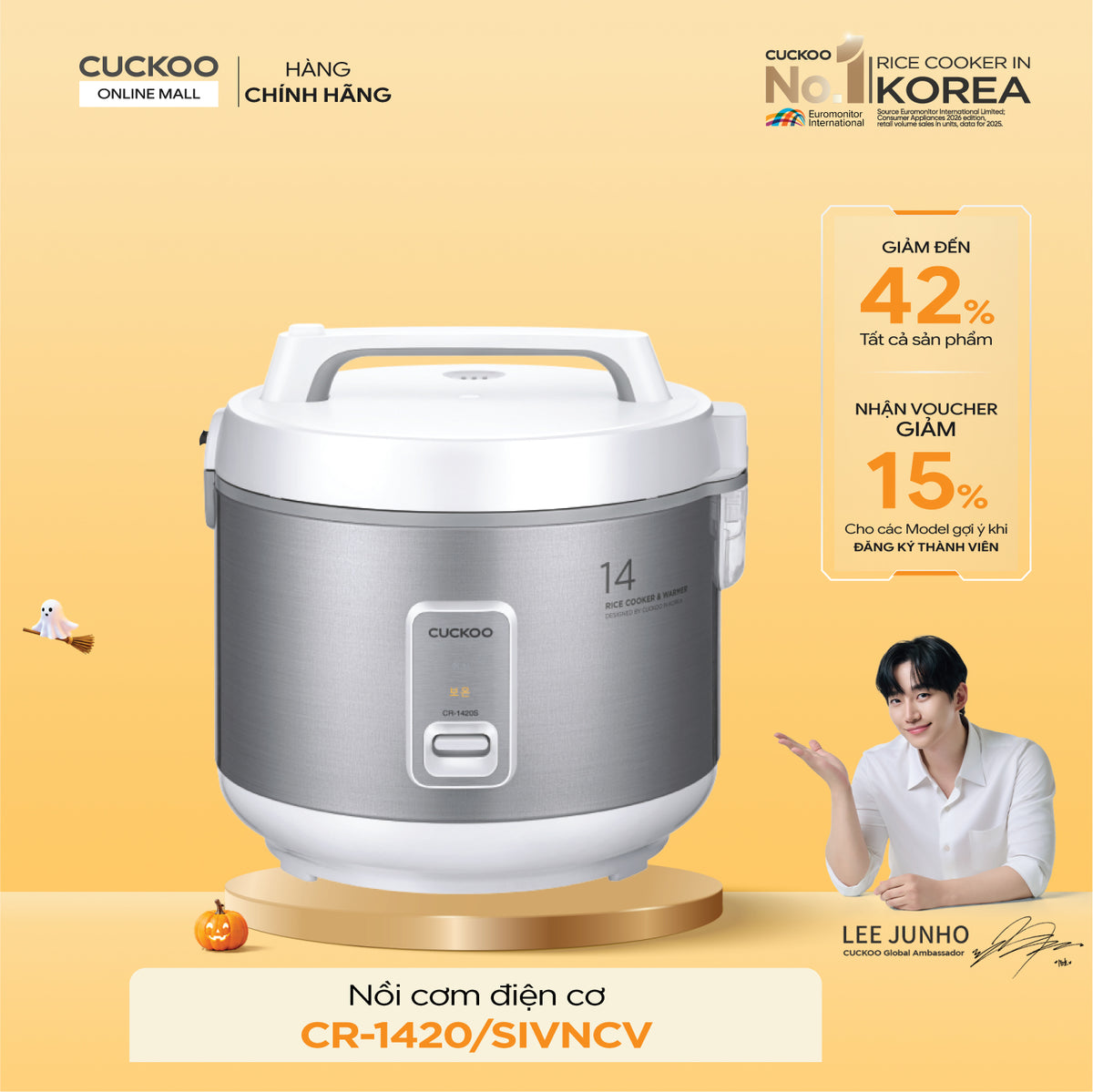 Nồi Cơm Điện Cuckoo CR-1420/SIVNCV