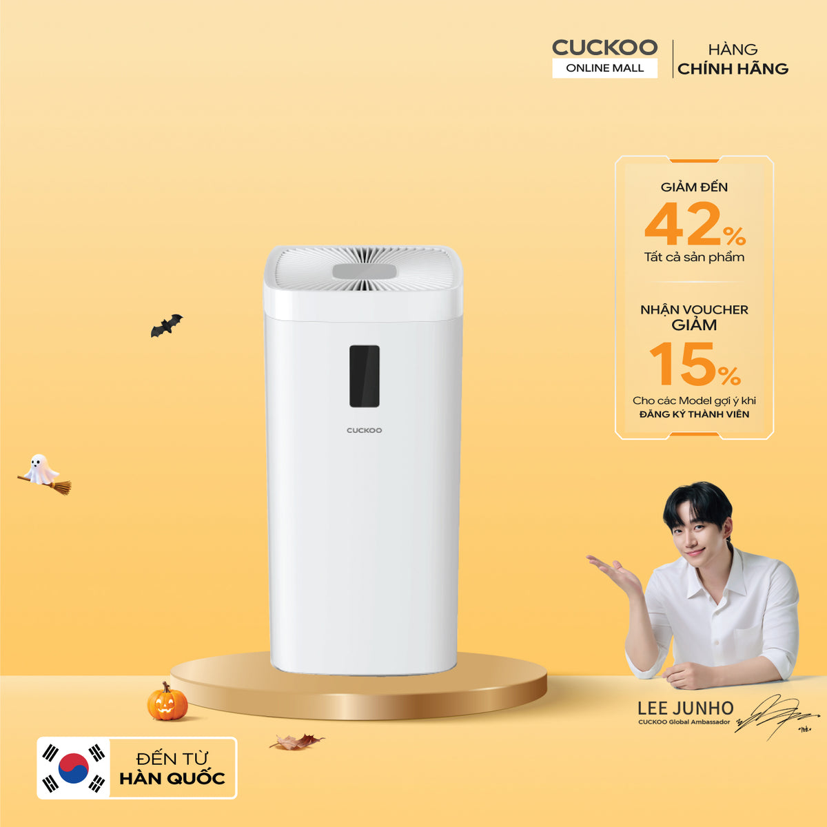 Máy Lọc Không Khí Cuckoo CAC-H2110FW/WHCKV