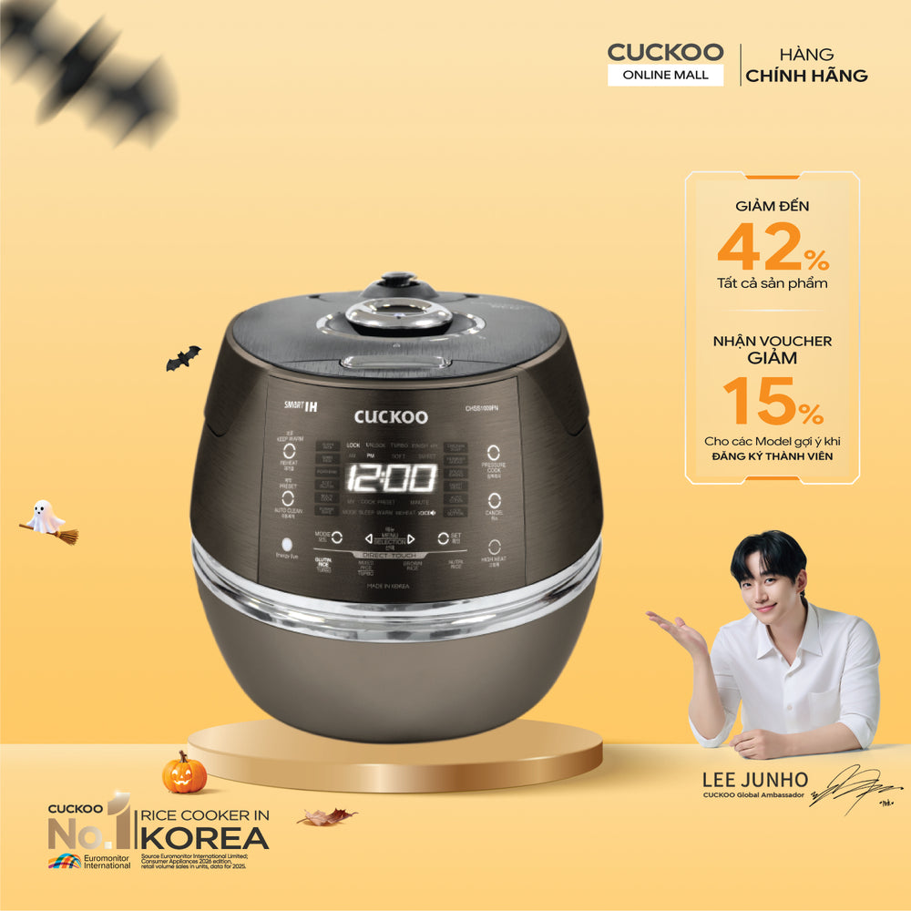 Nồi Cơm Điện Tử Áp Suất Cao Tần Cuckoo CRP-CHSS1009FN/DBVNCV