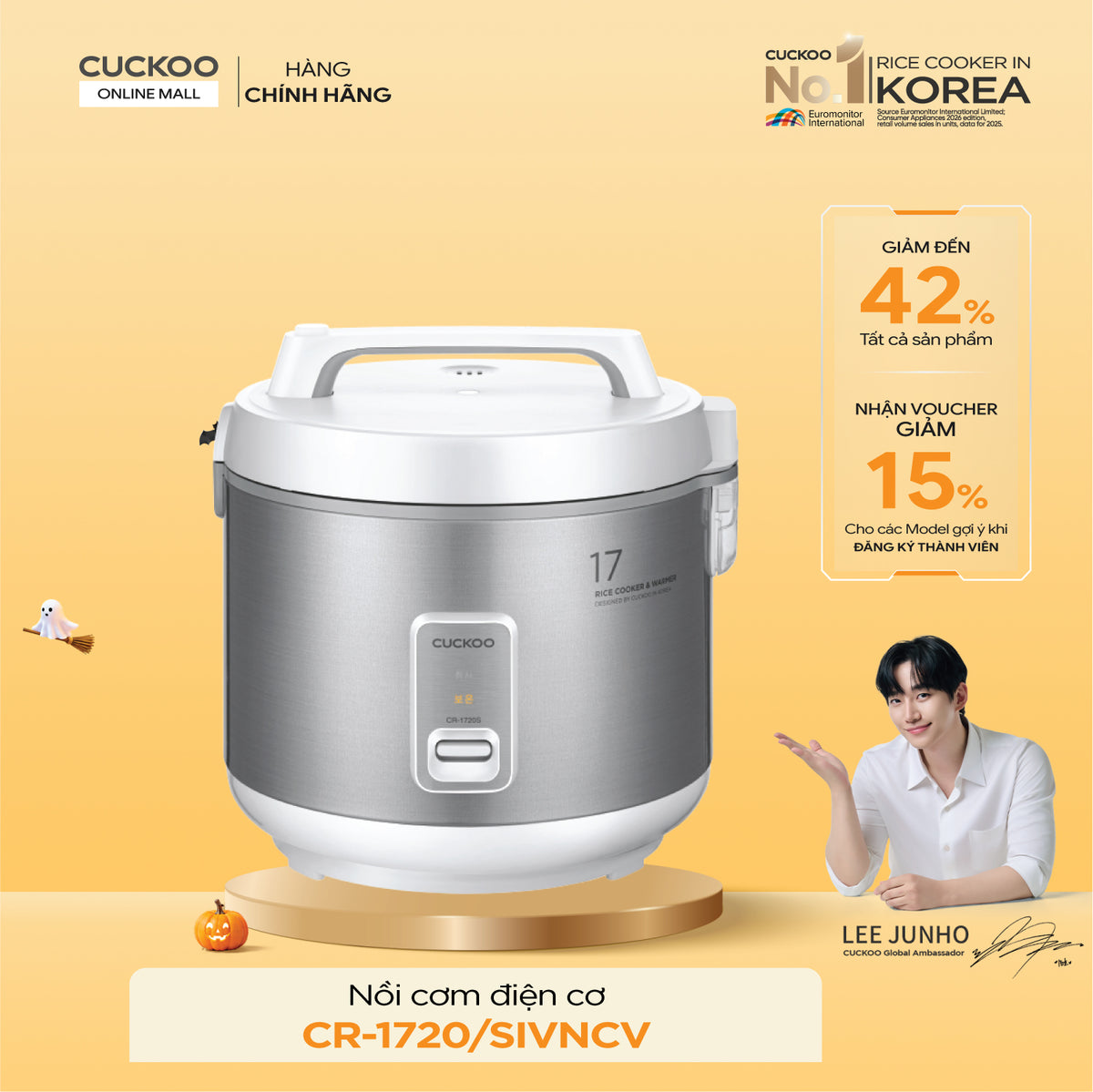 Nồi Cơm Điện Cuckoo CR-1720/SIVNCV