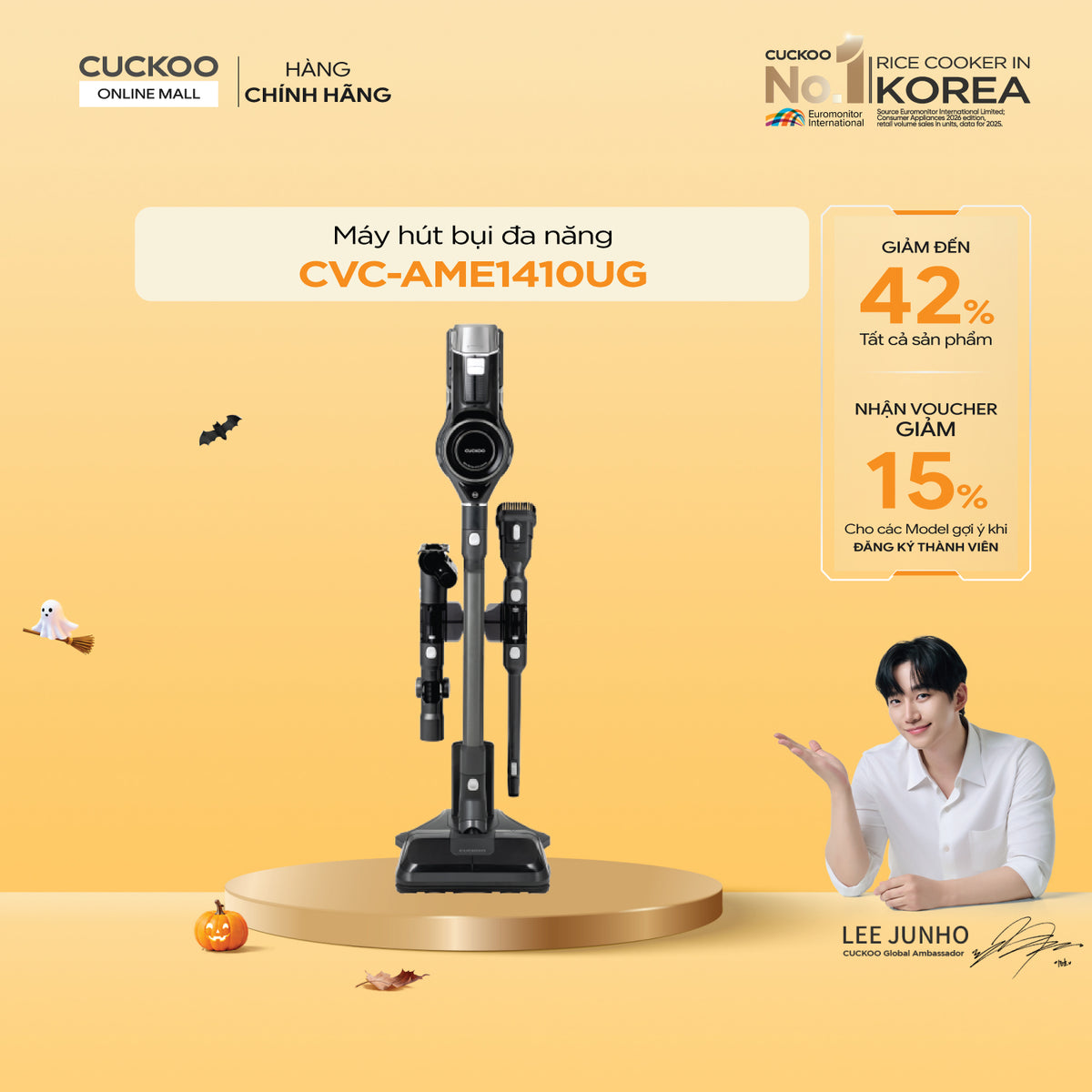CVC-AME1410UG Máy Hút Bụi Đa Năng Cuckoo