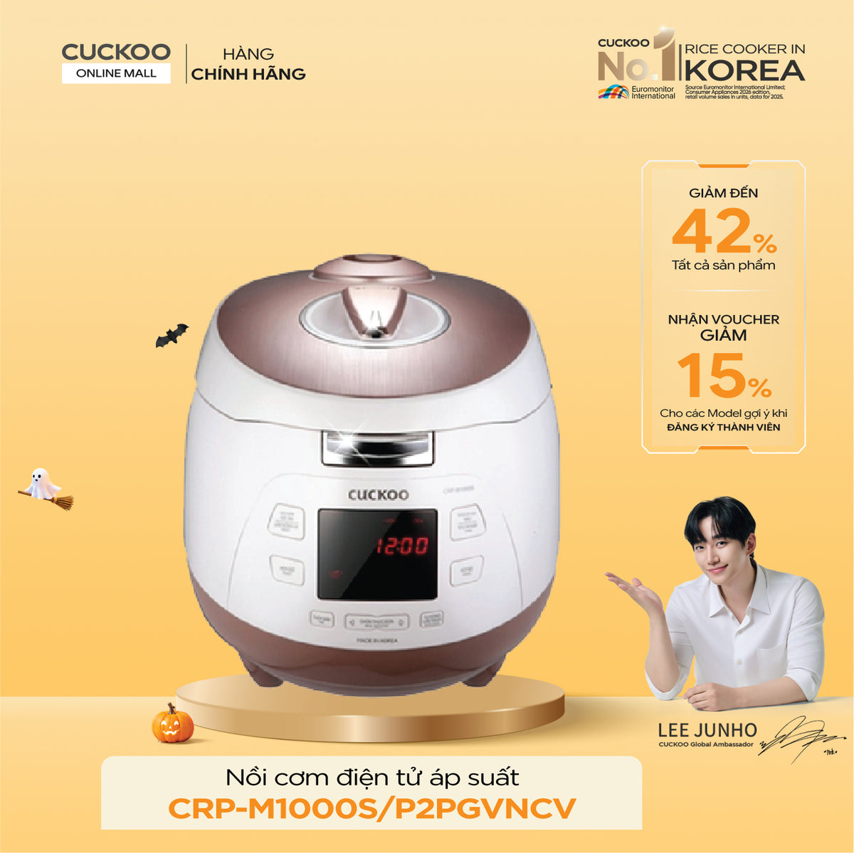 Nồi Cơm Điện Tử Áp Suất Cuckoo CRP-M1000S/P2PGVNCV