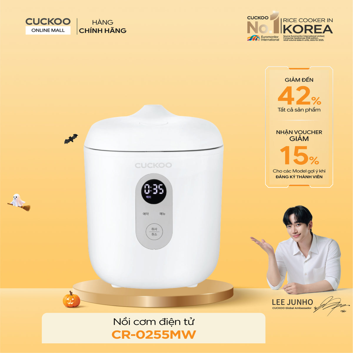 Nồi Cơm Điện Tử Cuckoo CR-0255MW