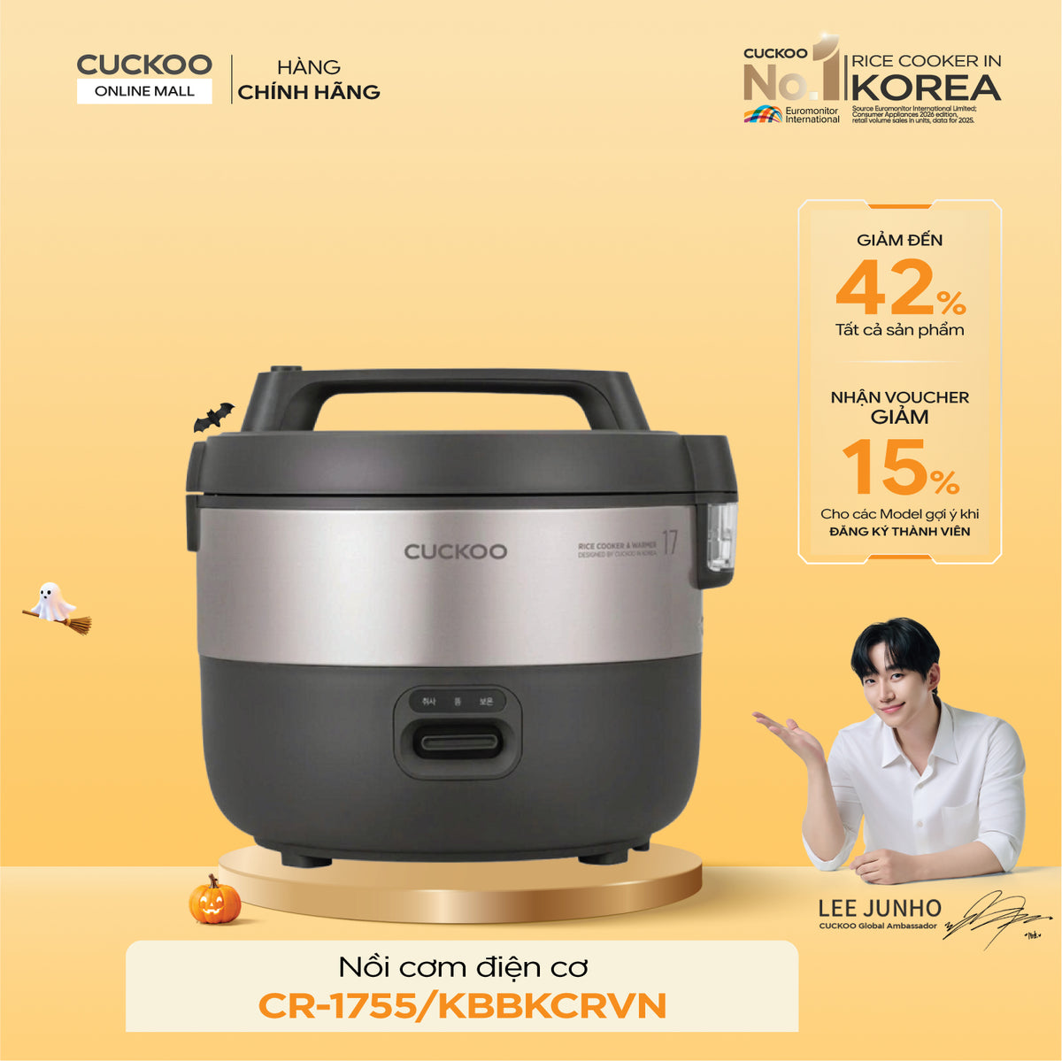 Nồi Cơm Điện Cuckoo CR-1755/KBBKCRVN