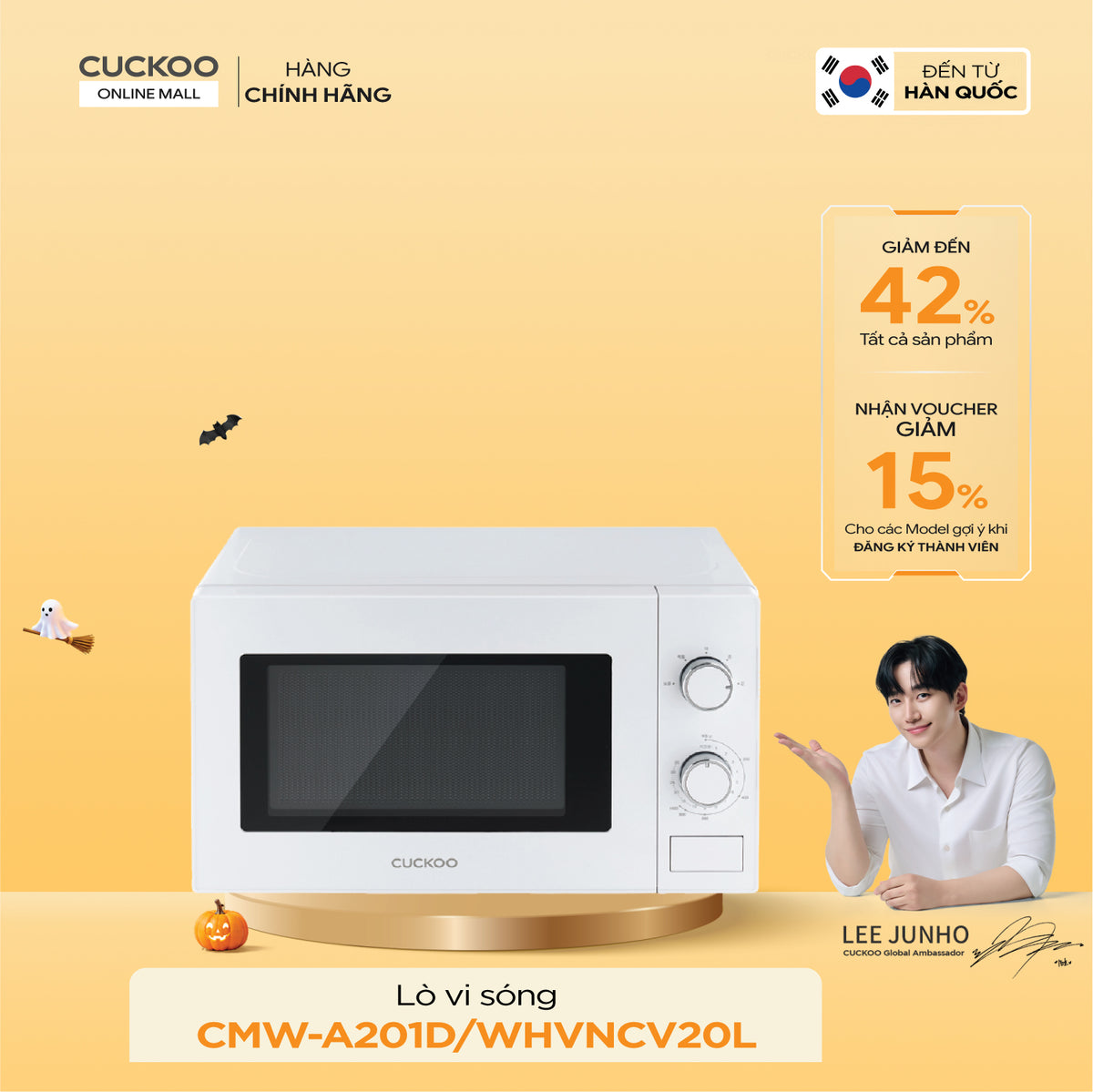 Lò Vi Sóng Cuckoo CMW-A201D/WHVNCV