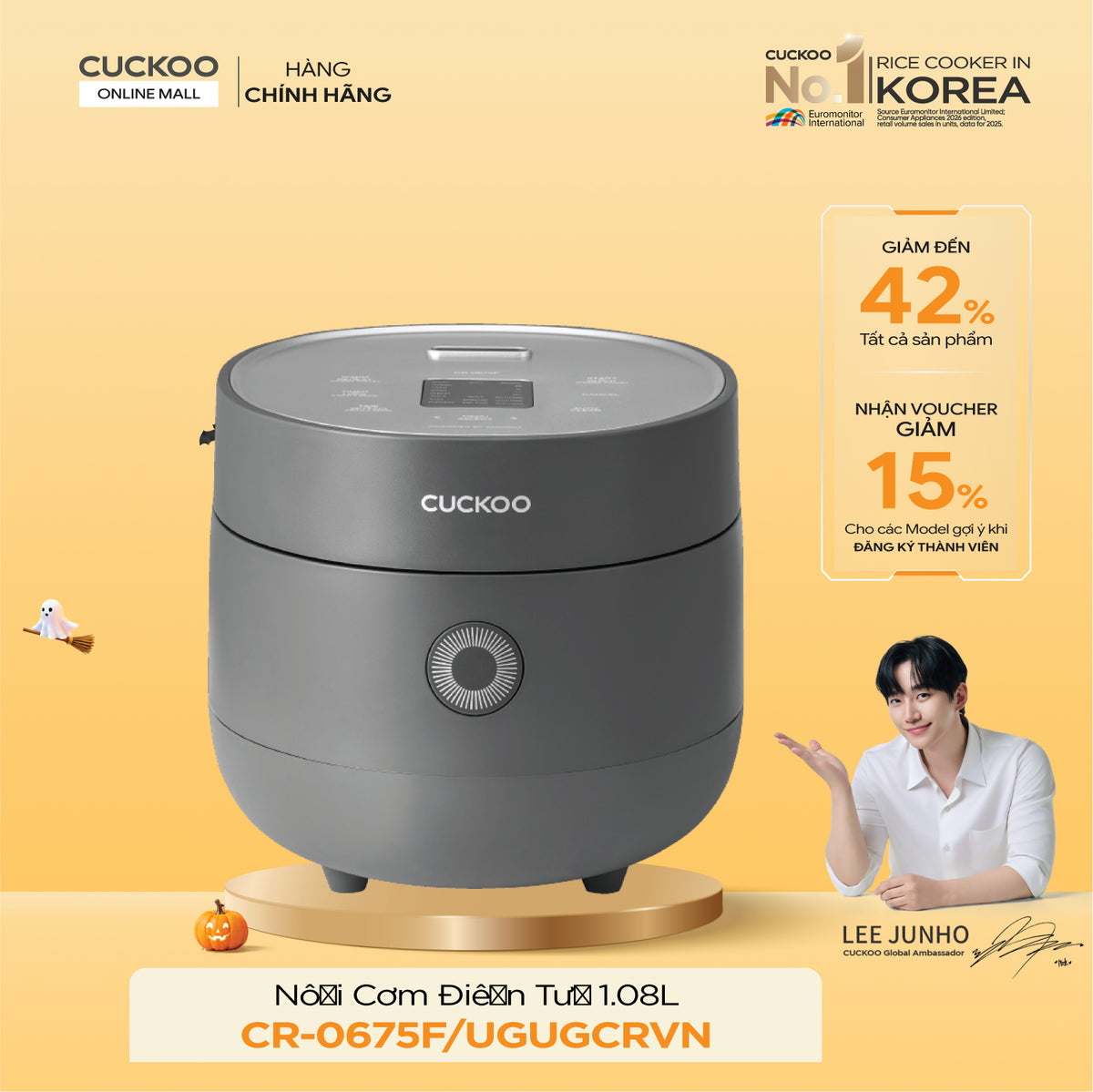 Nồi Cơm Điện Tử Cuckoo CR CR-0675F/UGUGCRVN