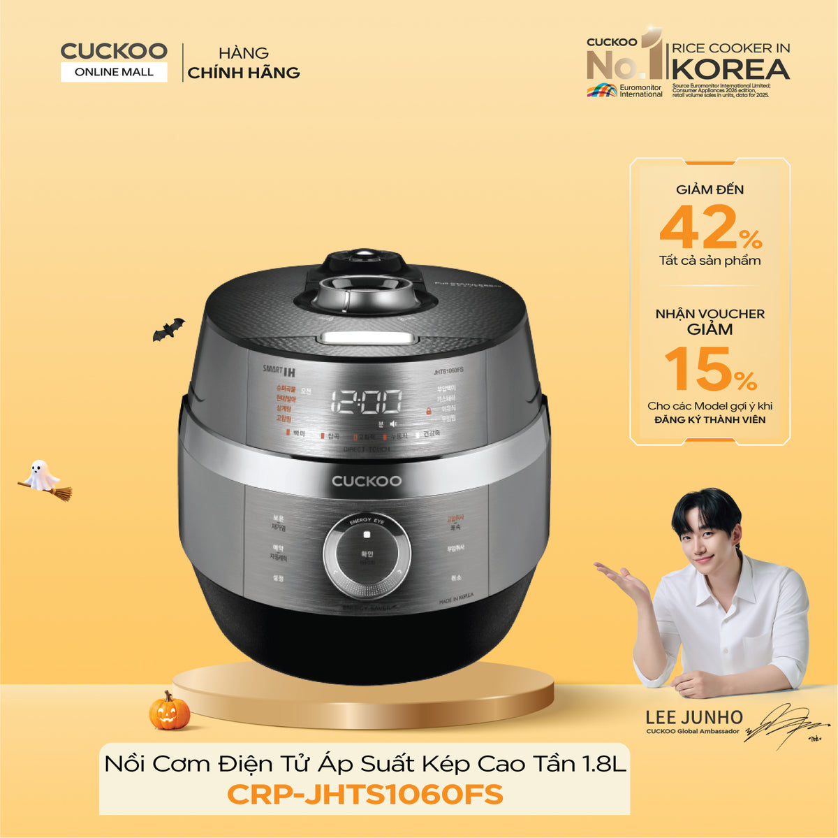 Cuckoo CRP-JHTS1060FS Twin Pressure IH Rice Cooker