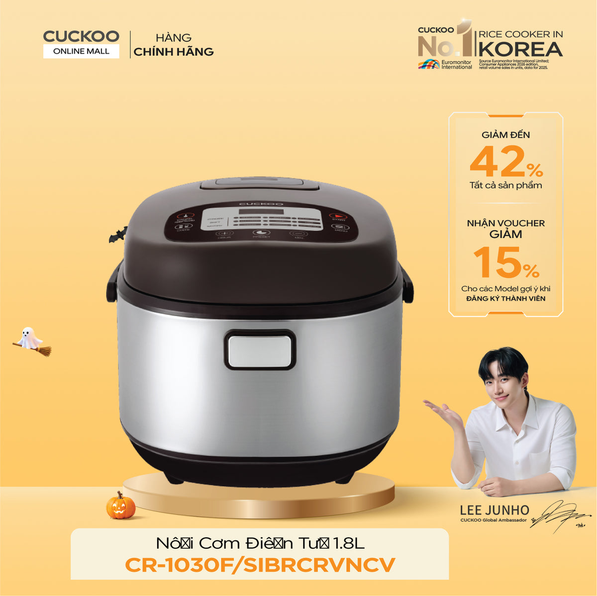 Nồi Cơm Điện Tử Cuckoo CR-1030F/SIBRCRVNCV
