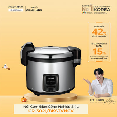 Nồi Cơm Điện Công Nghiệp Cuckoo CR-3021/BKSTVNCV