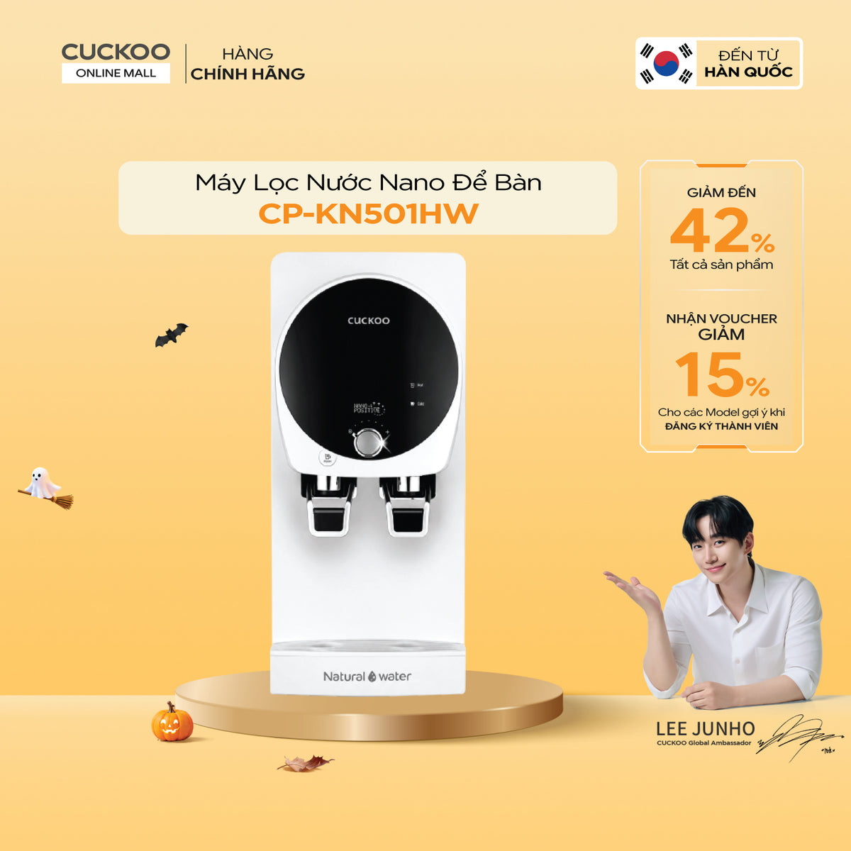 Cuckoo CP-KN501HW Countertop Nano Water Purifier