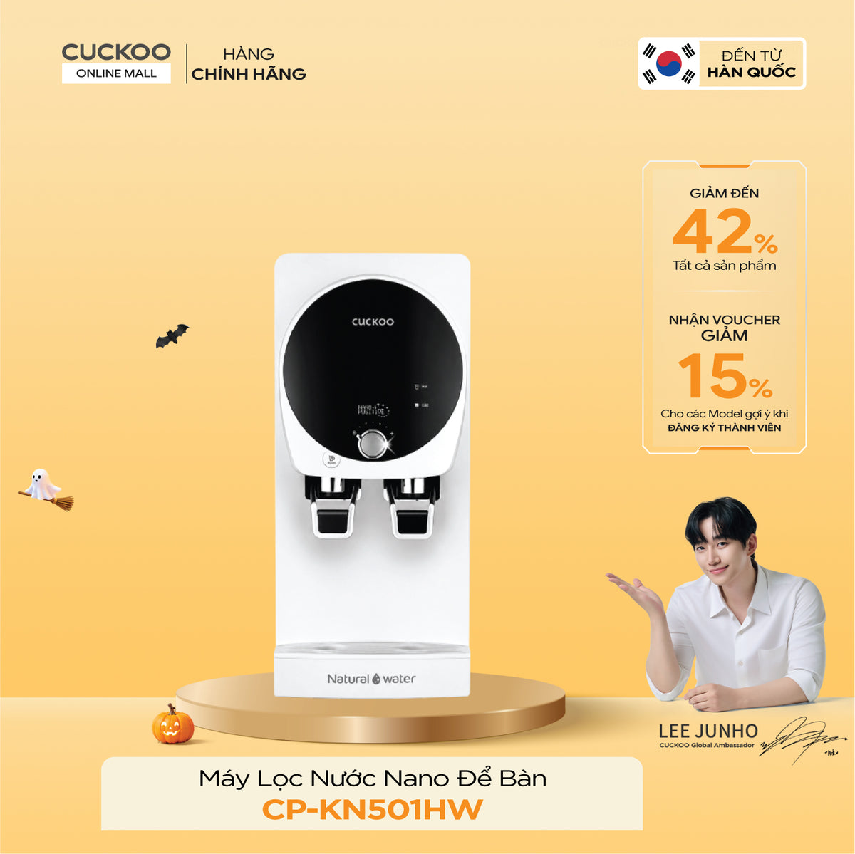 Máy Lọc Nước Nano Để Bàn Cuckoo CP-KN501HW