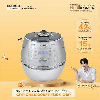 Nồi Cơm Điện Tử Áp Suất Cao Tần Cuckoo CRP-CHSS1009FN/SIBKIDBP
