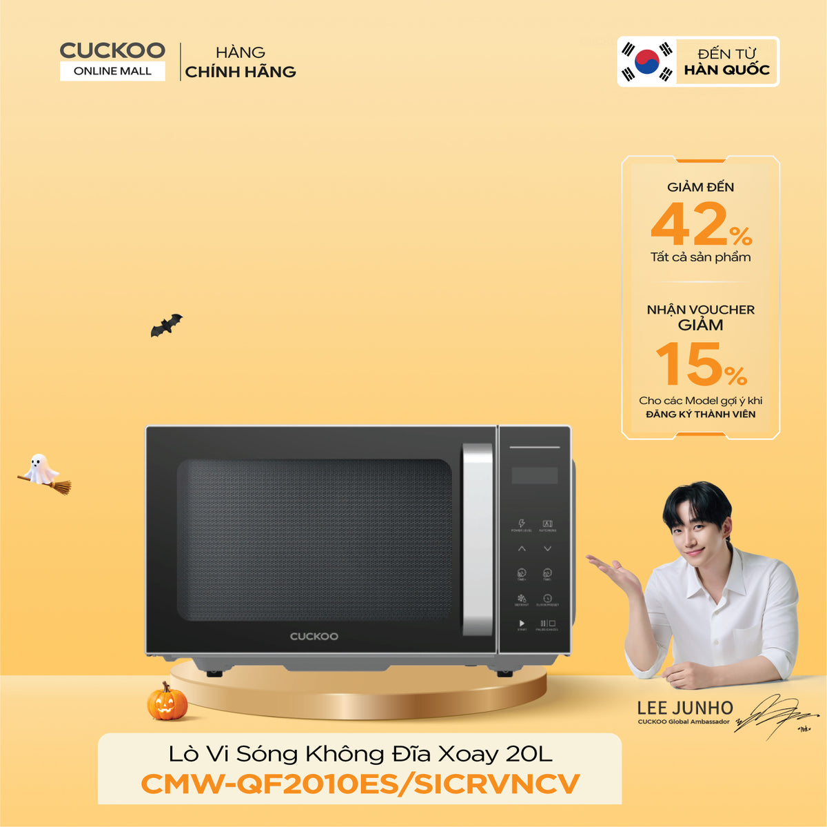 Lò Vi Sóng Không Đĩa Xoay Cuckoo CMW-QF2010ES/SICRVNCV
