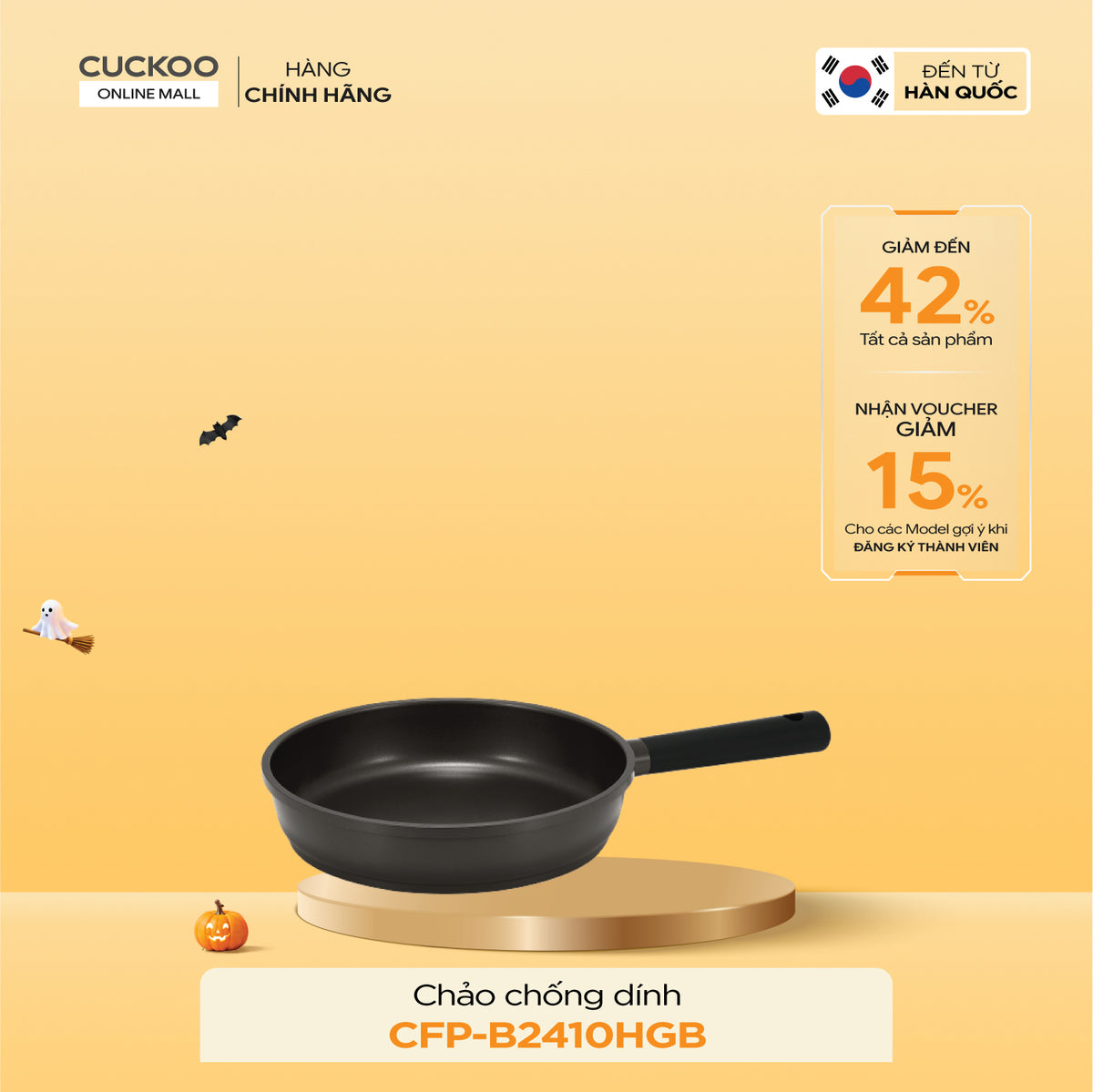 Chảo Chống Dính Cuckoo Kyndell CFP-B2410HGB