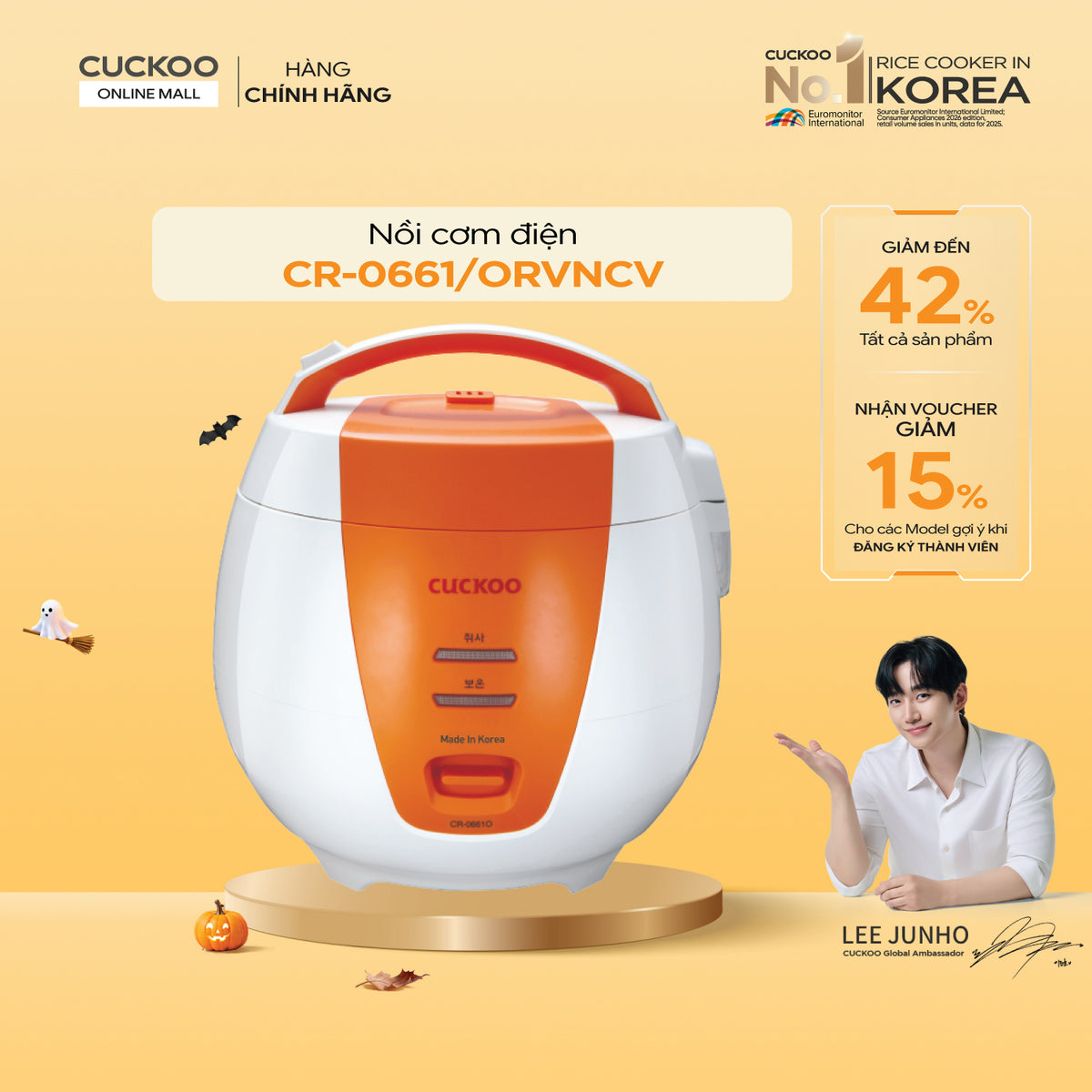 CR-0661/ORVNCV Nồi Cơm Điện Cuckoo