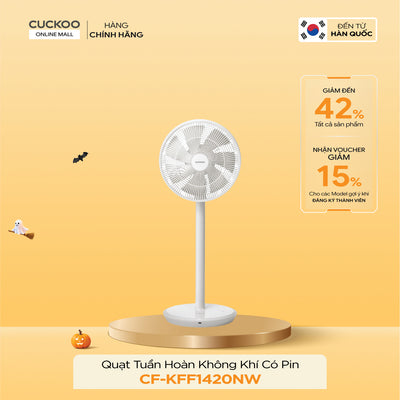 Quạt Tuần Hoàn Không Khí Có Pin Cuckoo CF-KFF1420NW