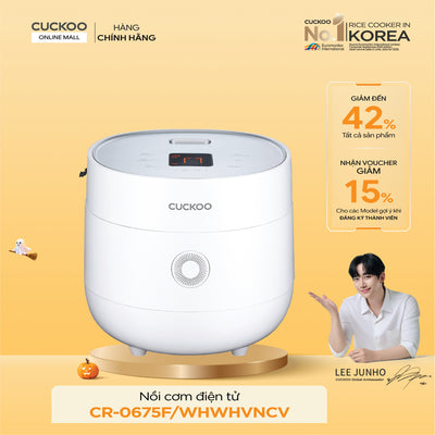 Nồi Cơm Điện Tử Cuckoo CR-0675F/WHWHVNCV