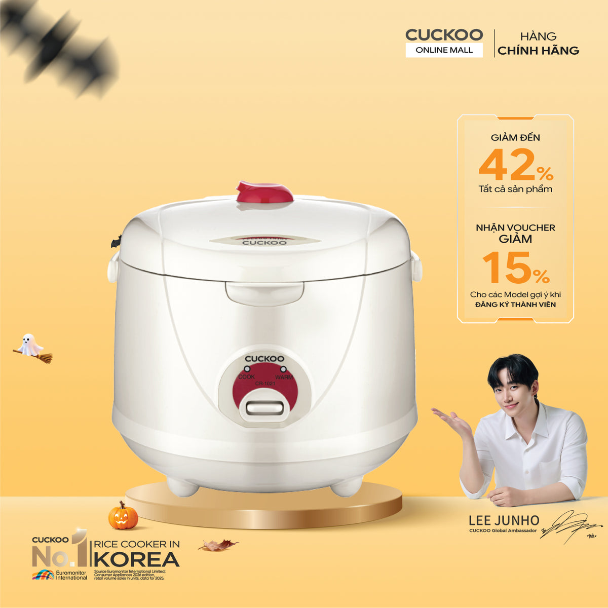 Nồi Cơm Điện Cơ Cuckoo CR-1021/WHVNCV
