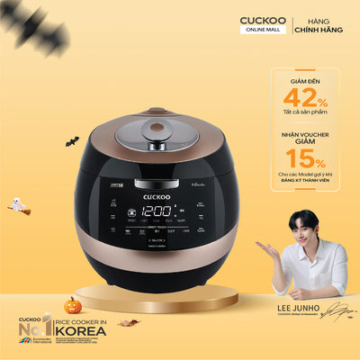 Nồi cơm điện Cuckoo CRP-AHXB1060FB màu đen, bảng điều khiển hiển thị số