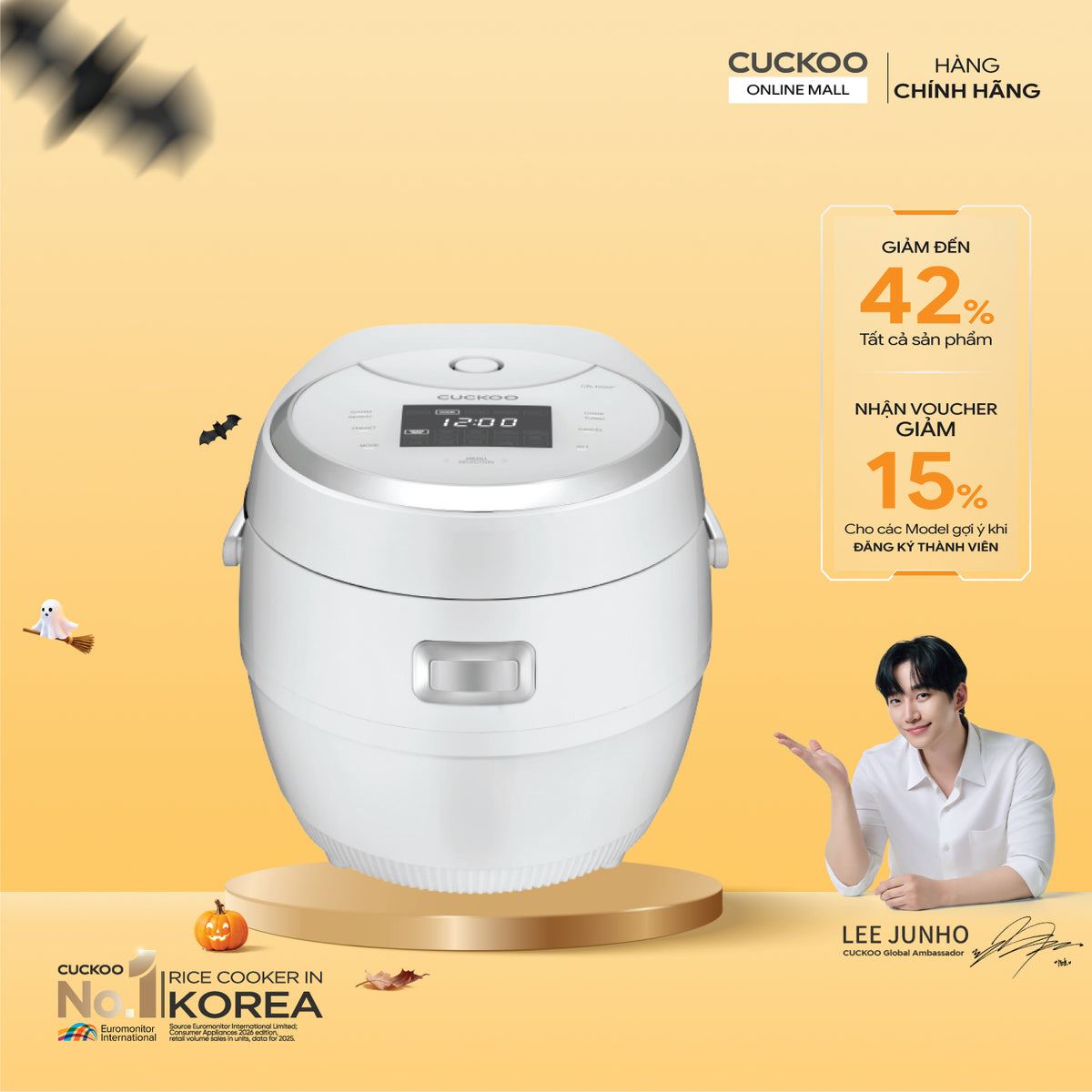 Nồi Cơm Điện Tử Cuckoo CR-1020F/WHWHVN