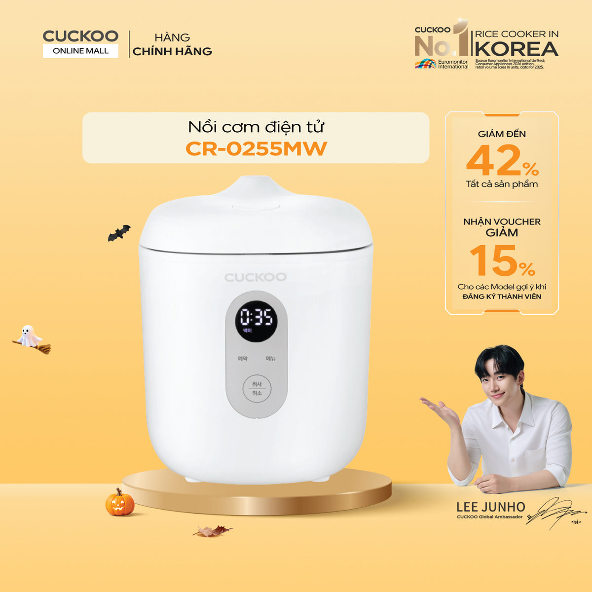 CR-0255MW Nồi Cơm Điện Tử Cuckoo