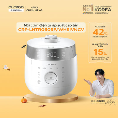 CRP-LHTR0609F/WHSIVNCV Nồi Cơm Điện Tử Áp Suất Kép Cao Tần Cuckoo