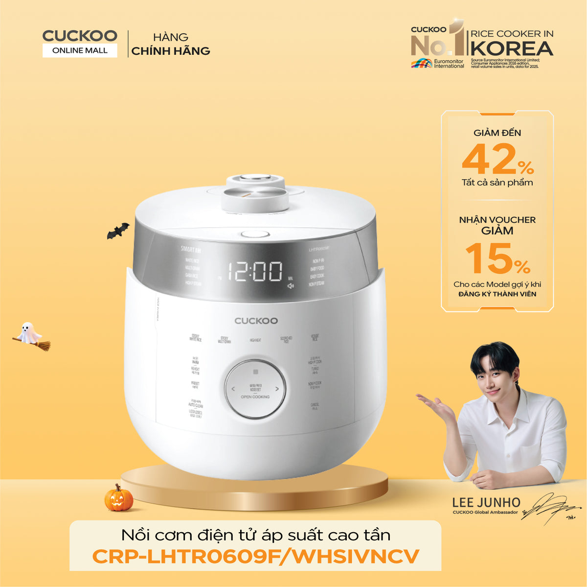 Cuckoo CRP-LHTR0609F/WHSIVNCV Twin Pressure Induction Heating Rice Cooker