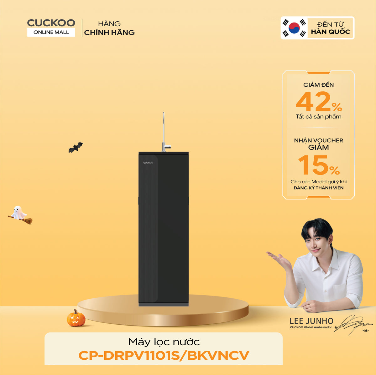 Máy Lọc Nước RO 11 Lõi K-Pure Signature CP-DRPV1101S/BKVNCV