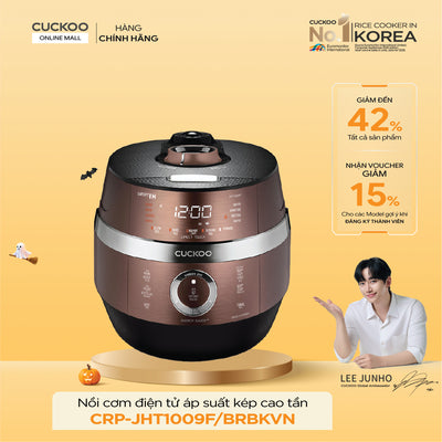 Nồi Cơm Điện Tử Áp Suất Kép Cao Tần Cuckoo CRP-JHT1009F/BRBKVN